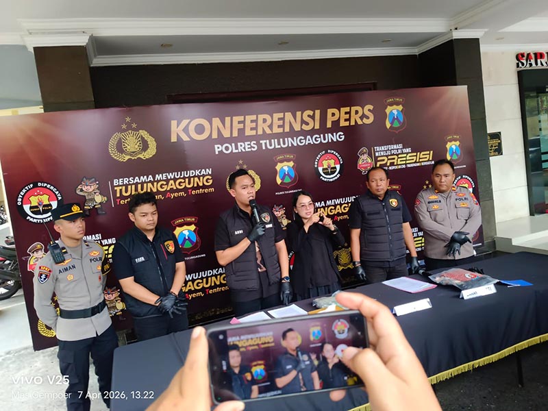 Mapolres Tulungagung Berhasil Bongkar Sindikat Pencurian Kabel Tembaga: 10 Pelaku diamankan 